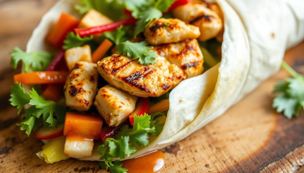 Grilled Chicken and Vegetable Wraps Grilled Chicken and Vegetable Wraps