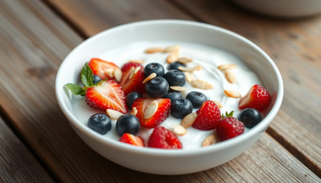 Greek Yogurt with Berries and Almonds 1 SKINNY BREAKFAST RECIPES