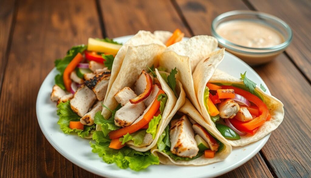 grilled chicken and vegetable wraps grilled chicken and vegetable wraps