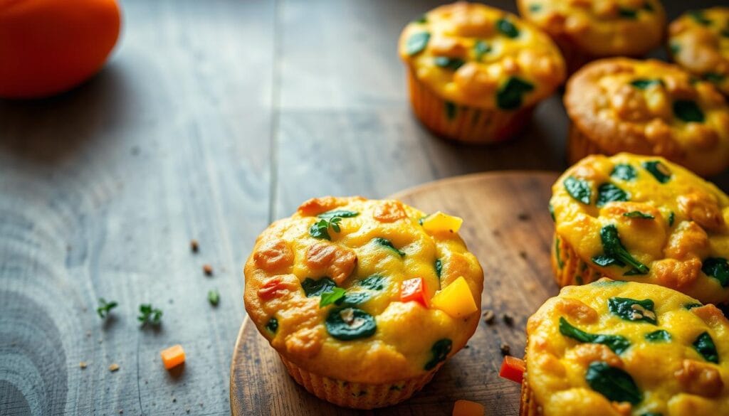 Baked egg and vegetable muffins Baked egg and vegetable muffins