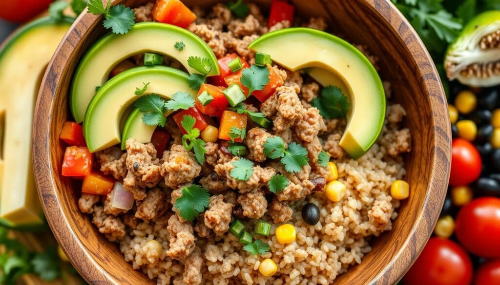 Skinny Turkey Taco Bowls Skinny Turkey Taco Bowls
