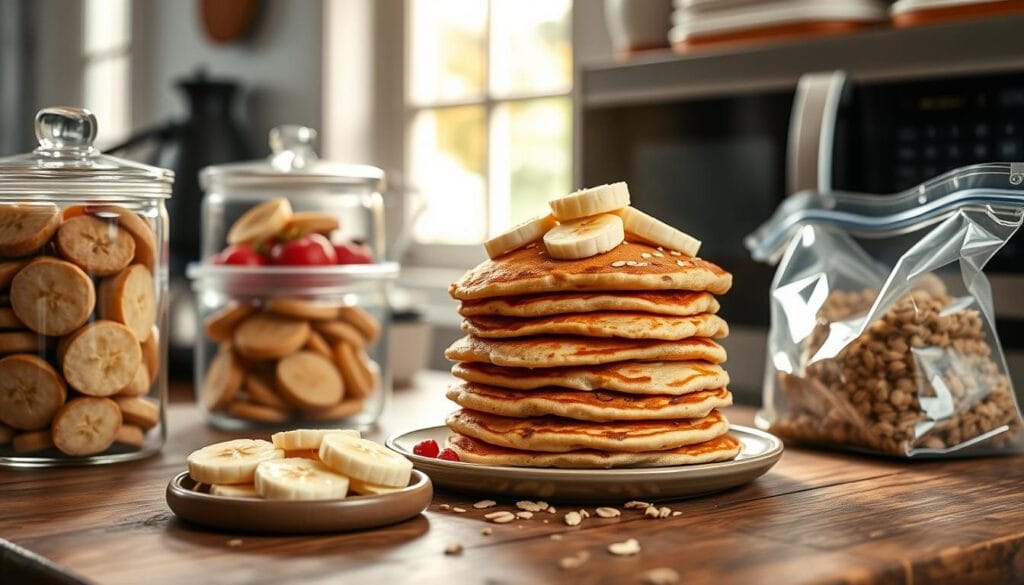 Storing and reheating pancakes Storing and reheating pancakes