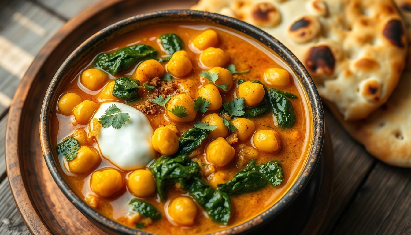 Vegetarian Chickpea and Spinach Curry Recipe 1 Vegetarian Chickpea and Spinach Curry