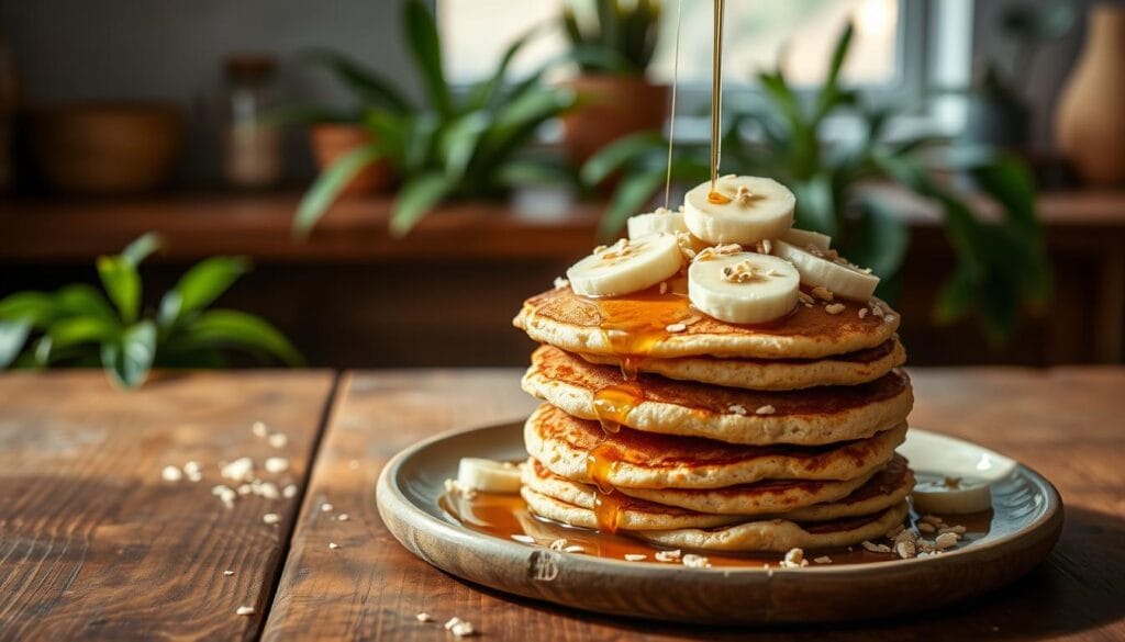 banana a n d oat pancakes