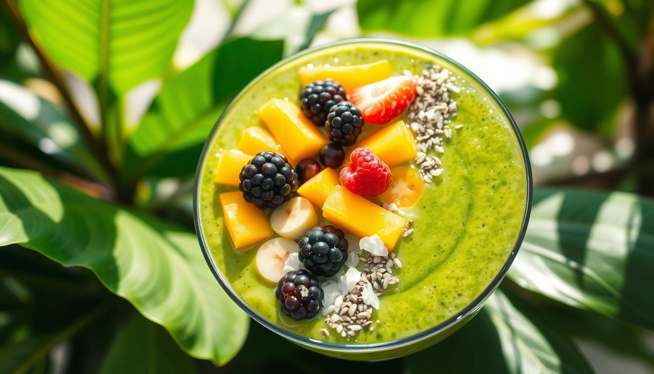 green dream bowl tropical smoothie