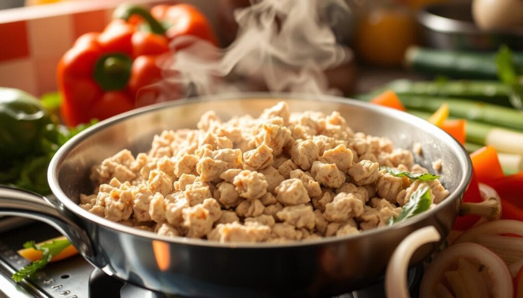 ground turkey in a pan ground turkey in a pan