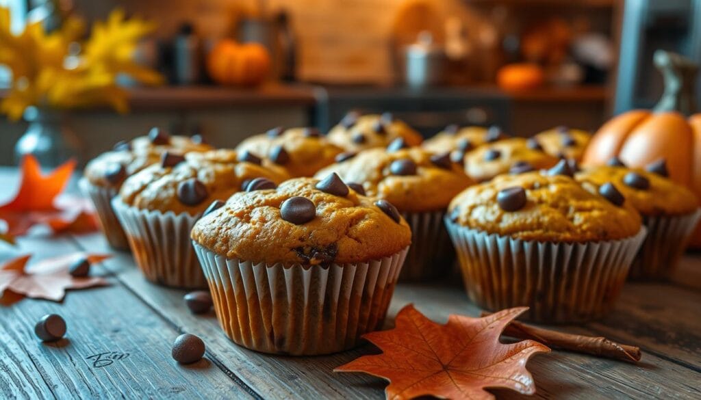 mini pumpkin chocolate chip muffins mini pumpkin chocolate chip muffins