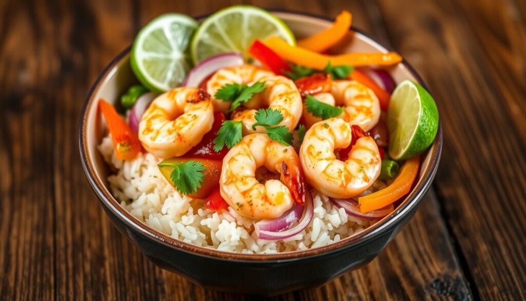 shrimp fajita bowl shrimp fajita bowl