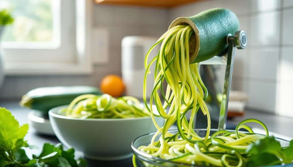 spiralizing zucchini spiralizing zucchini