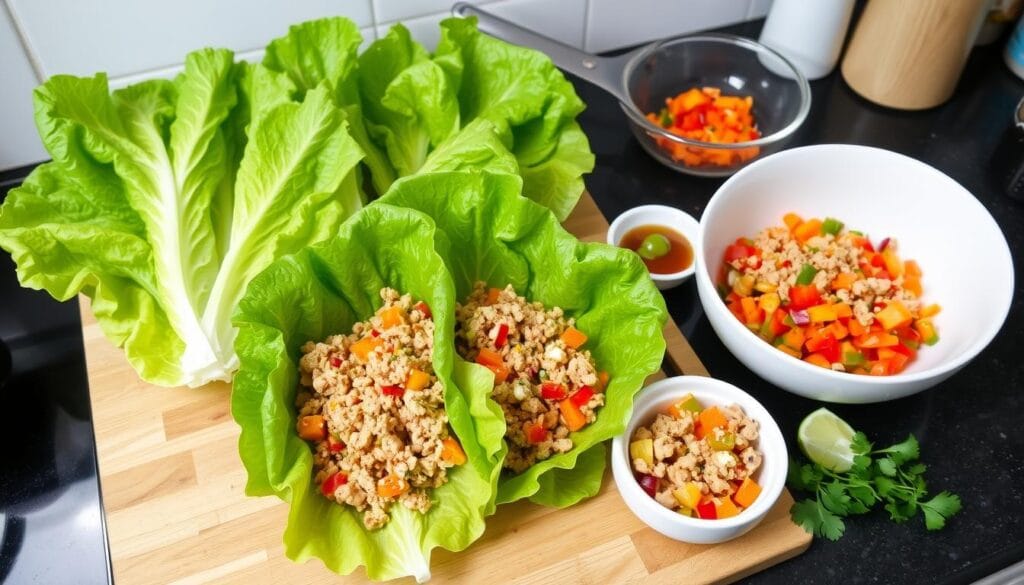 turkey lettuce wraps assembly turkey lettuce wraps assembly