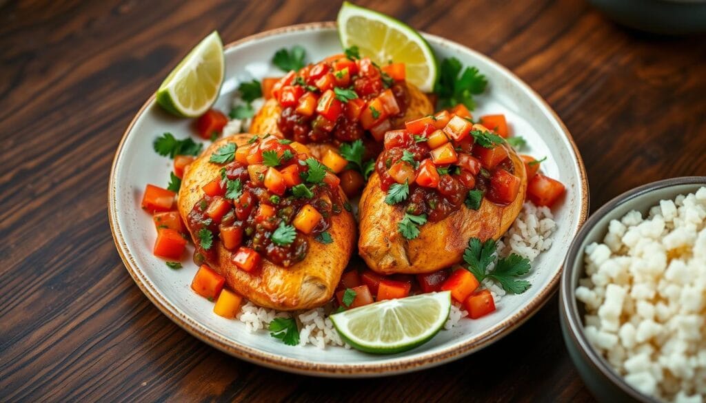 baked salsa chicken baked salsa chicken