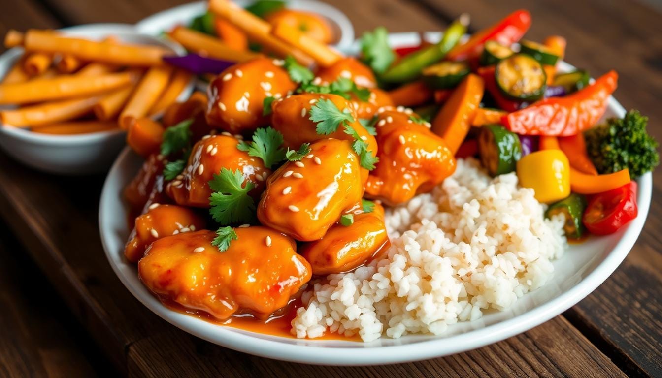 Easy Honey Sriracha Chicken Dish 1 Honey Sriracha Chicken