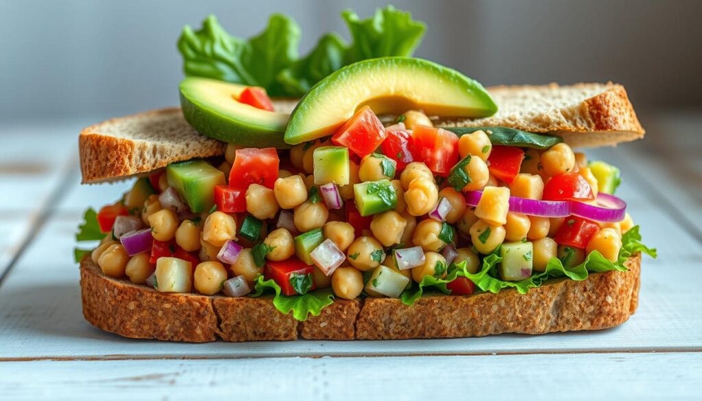 chickpea salad sandwich chickpea salad sandwich