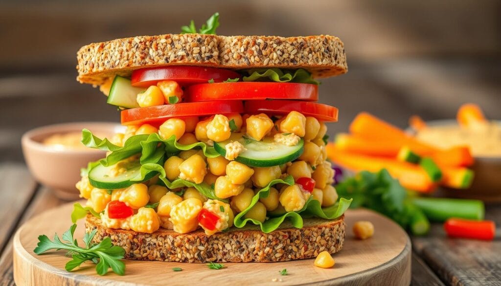 chickpea salad sandwich chickpea salad sandwich