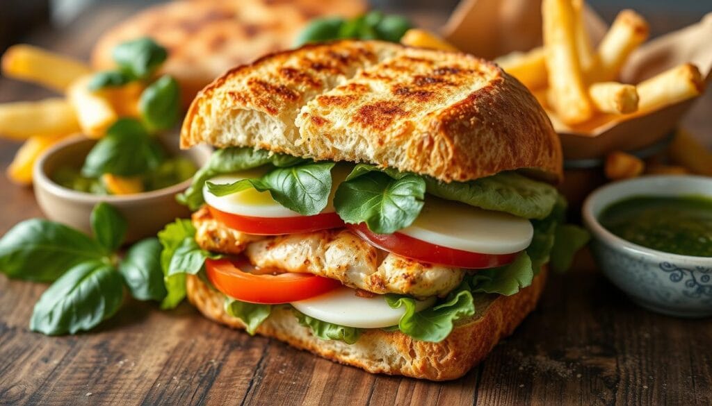 delicious pesto sandwich delicious pesto sandwich