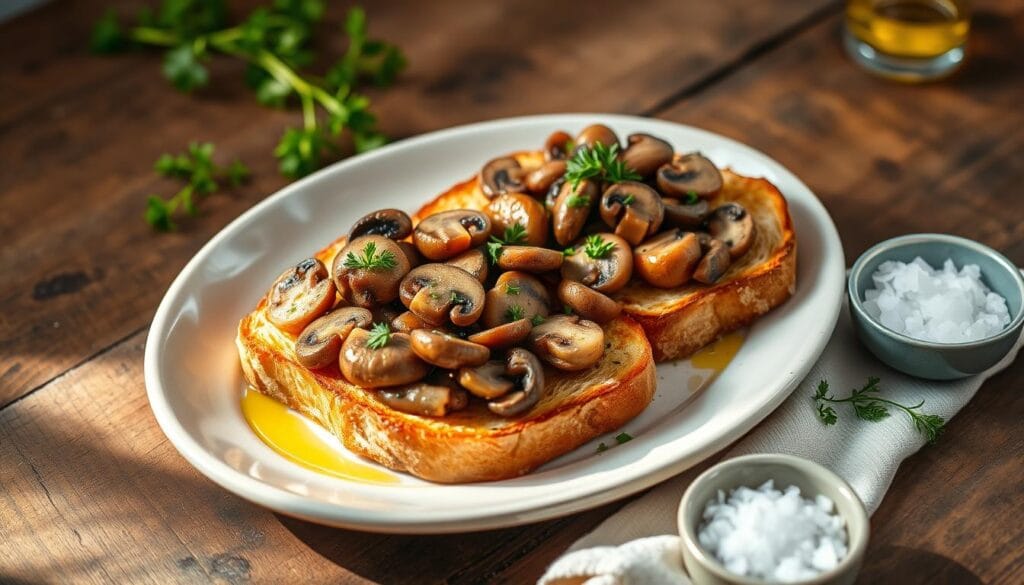 easy mushroom toast easy mushroom toast