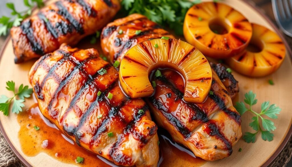 grilled pineapple chicken grilled pineapple chicken