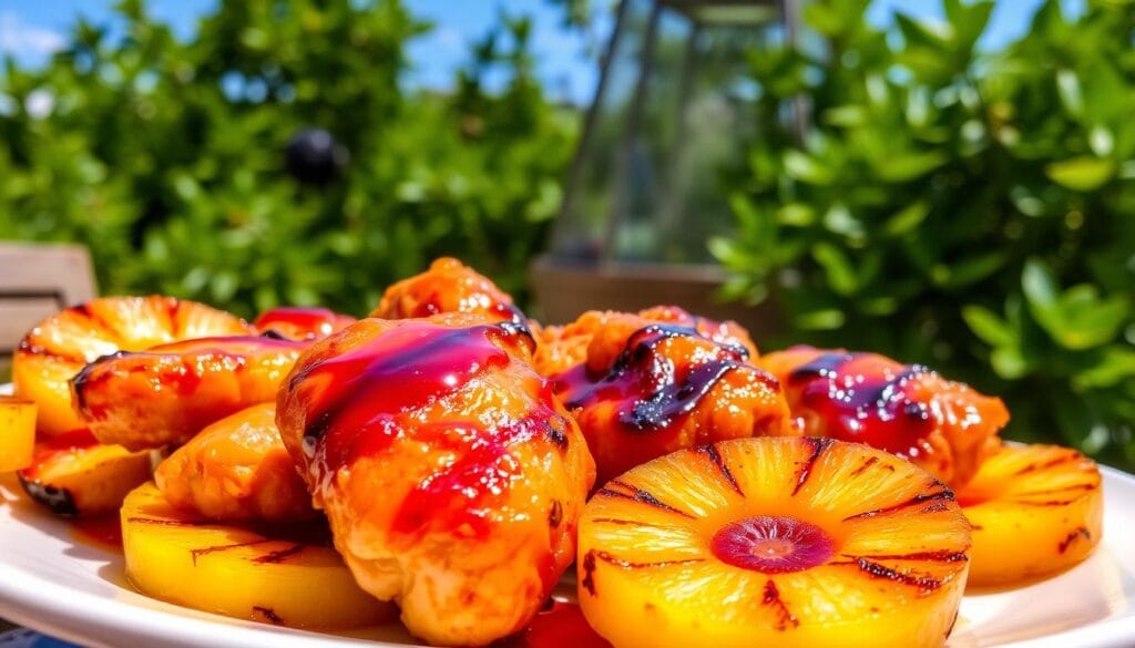 grilled pineapple chicken grilled pineapple chicken