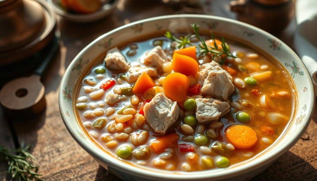 healthy chicken barley soup healthy chicken barley soup