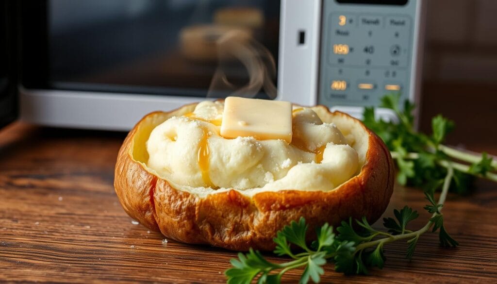 microwave baked potato