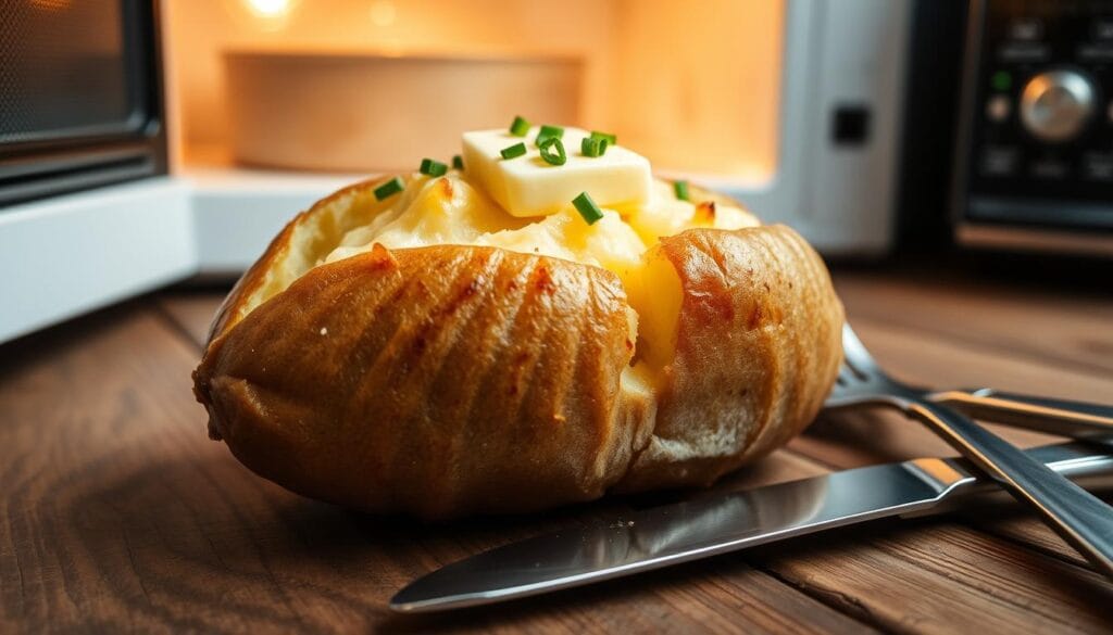 microwave baked potato