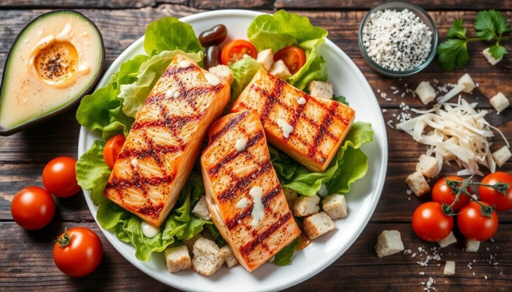 salmon caesar salad ingredients salmon caesar salad ingredients