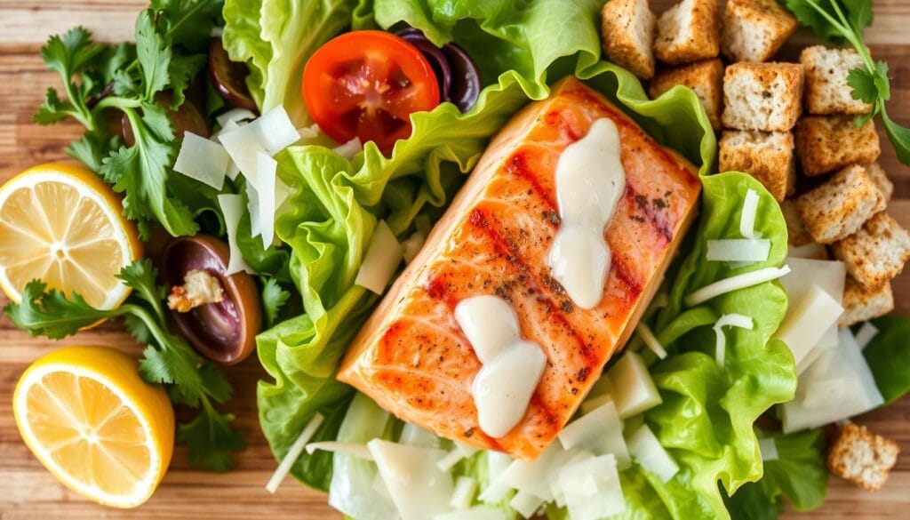 salmon caesar salad ingredients salmon caesar salad ingredients