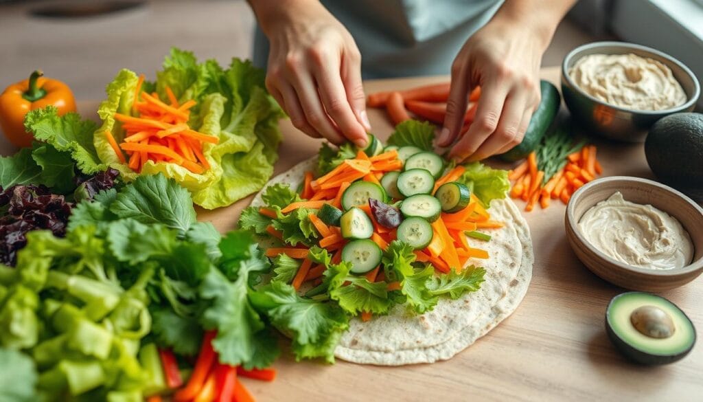 veggie wrap assembly veggie wrap assembly