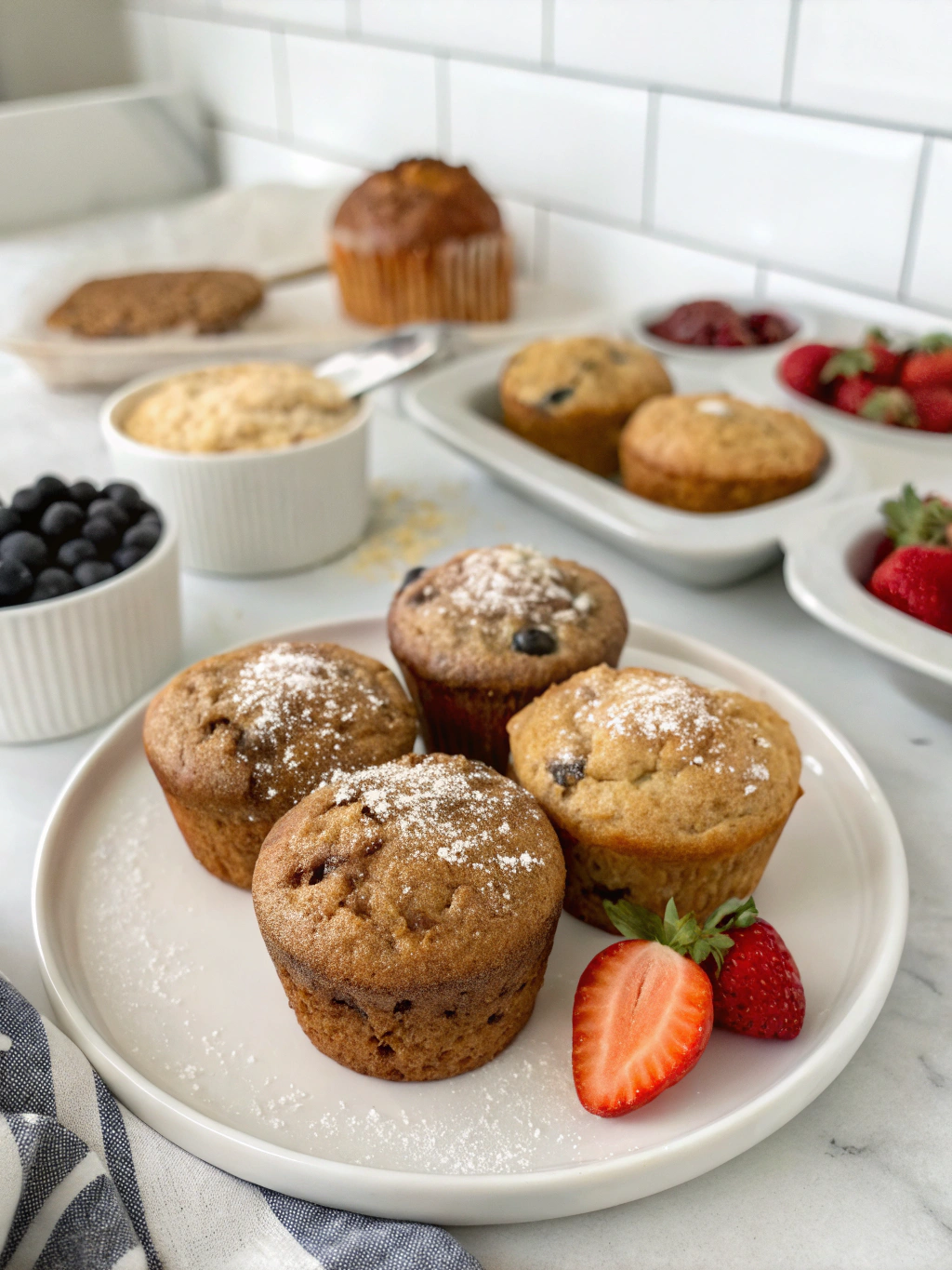 Skinny Breakfast Muffins: Grab-and-Go Recipes Under 200 Calories 1 Skinny breakfast muffins for on-the-go