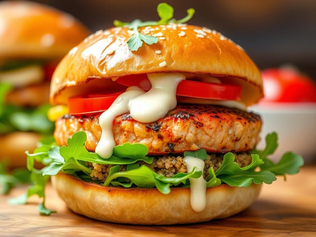 delicious fish burger delicious fish burger