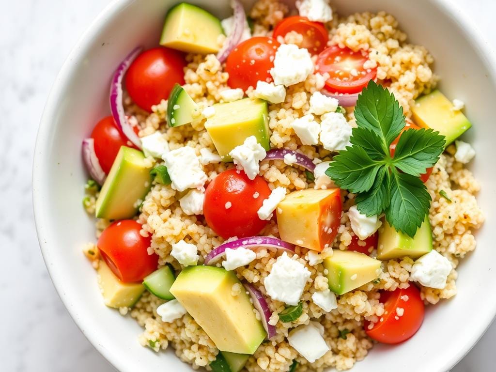Avocado Quinoa Salad high protein lunch Avocado Quinoa Salad high protein lunch