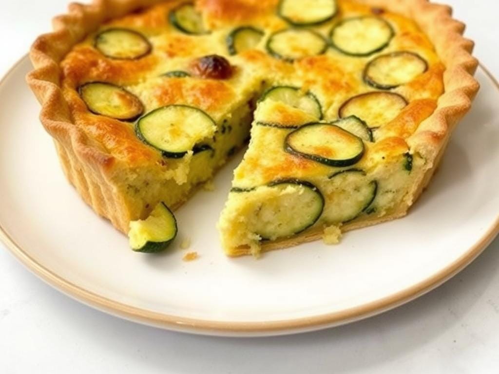 Crustless Zucchini Pie with herbs Crustless Zucchini Pie with herbs