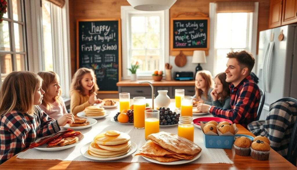 First day of school breakfast tradition