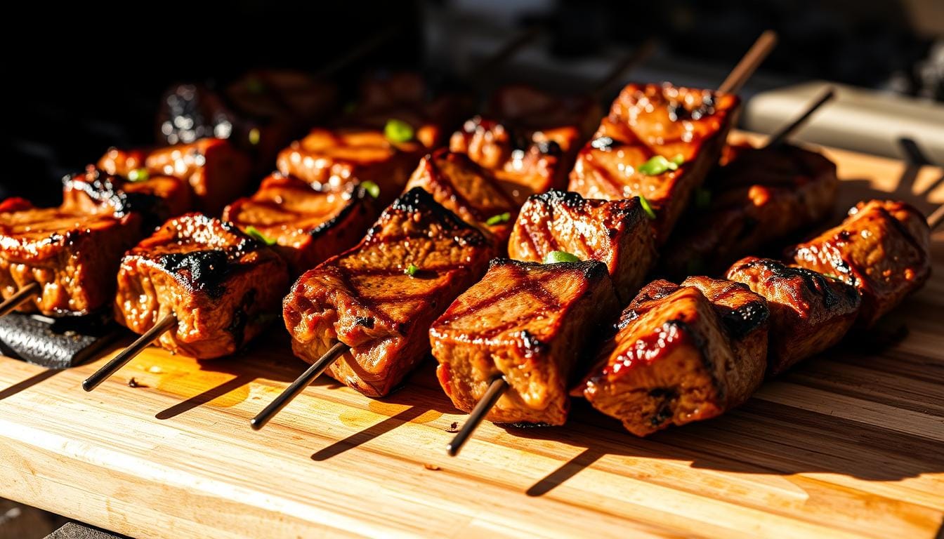 Grilled Flank Steak Skewers: A Tasty Weeknight Meal 1 Flank steak skewers