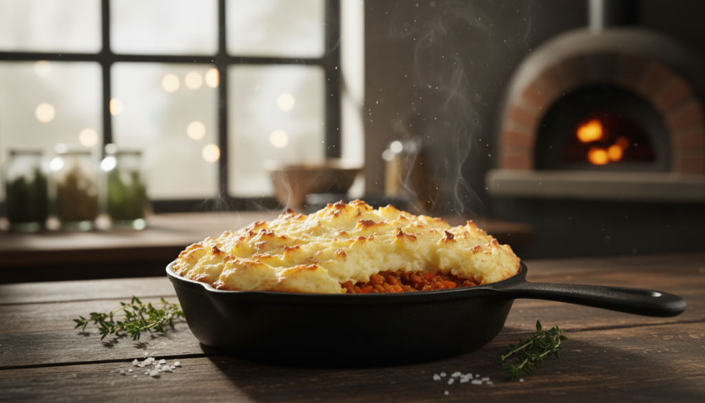 vegan lentil shepherd's pie