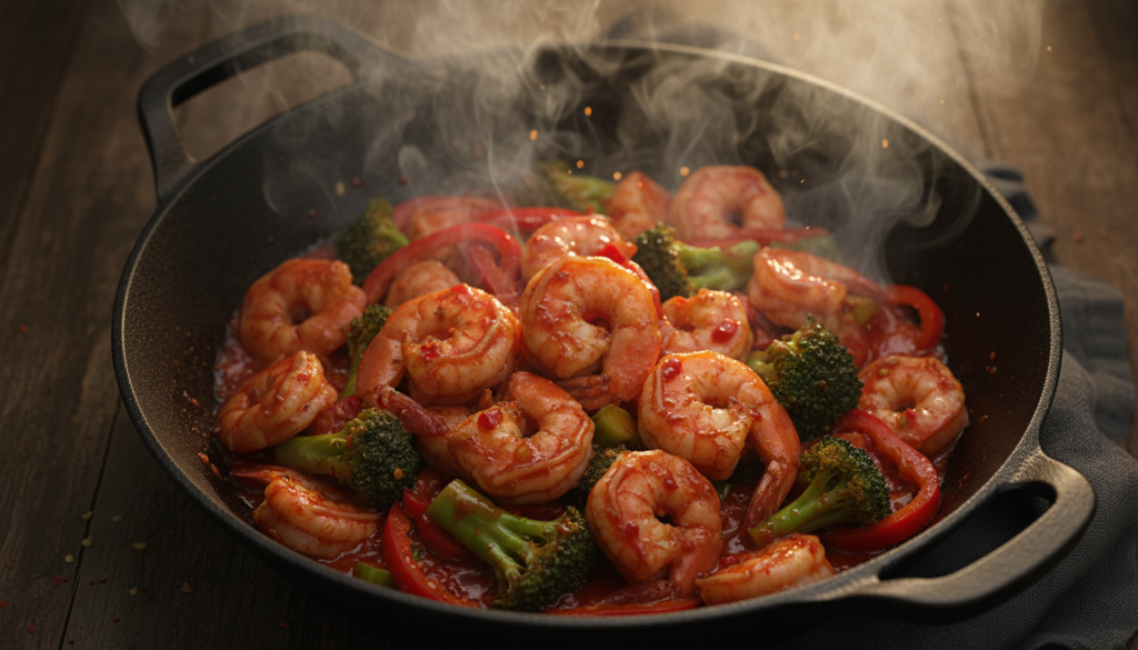 Spicy Shrimp Stir Fry