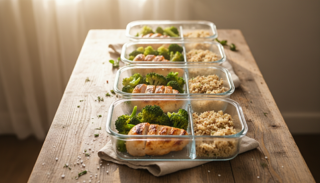 easy healthy chicken meal prep bowls