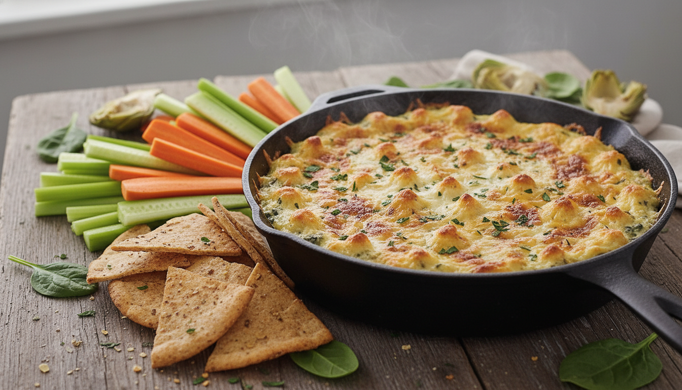 Healthy Spinach and Artichoke Dip No Mayo Recipe