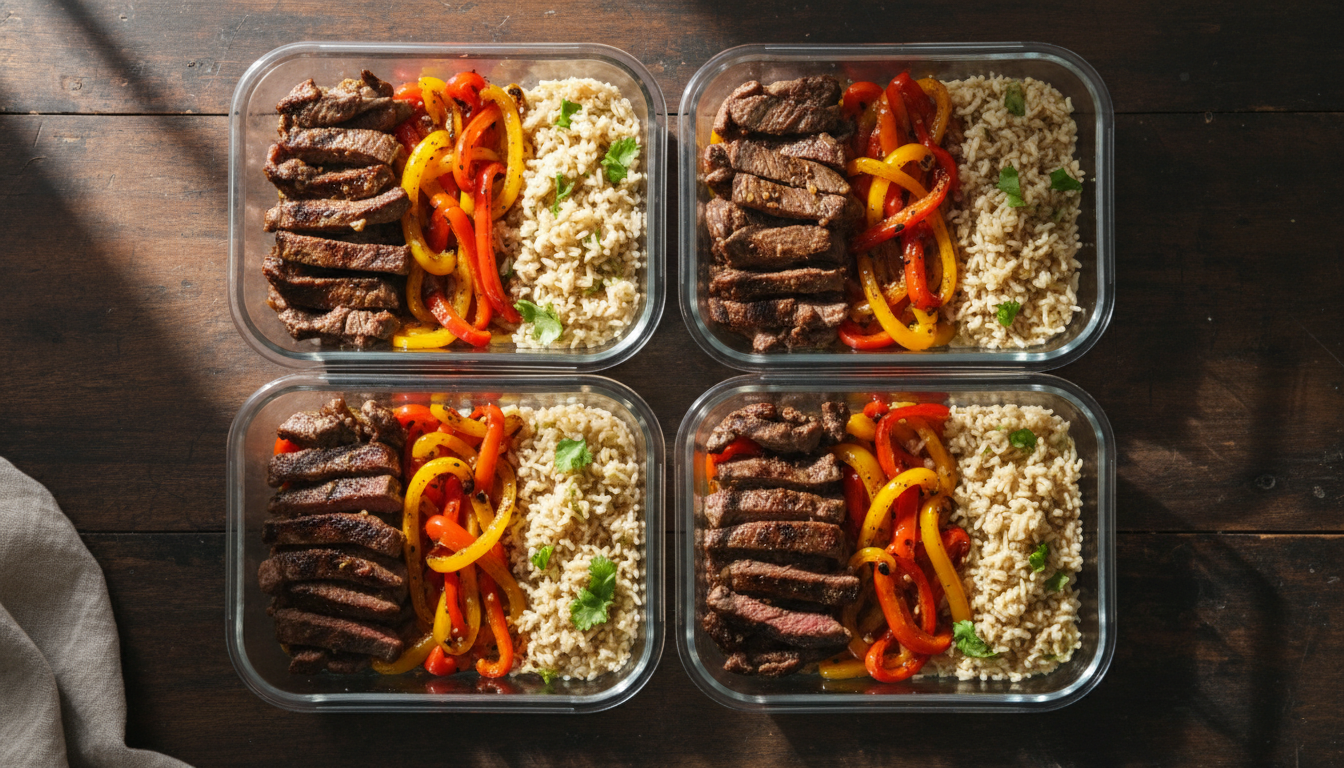 Healthy Steak Fajita Meal Prep: Easy High-Protein Bowls