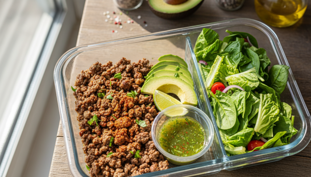 keto ground beef lunch ideas