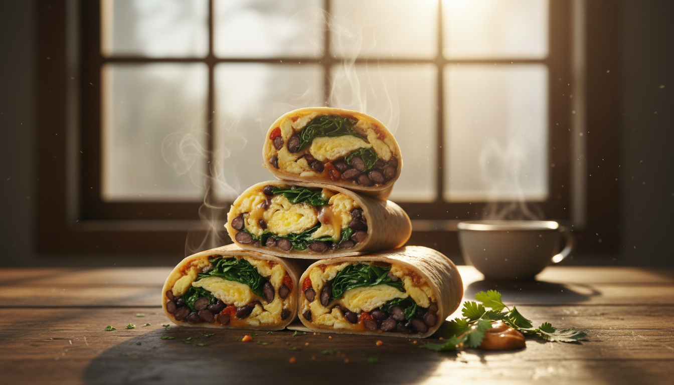 freezer friendly healthy breakfast burritos