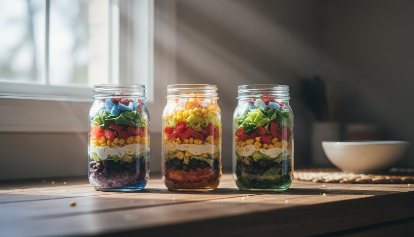 healthy mexican jar salad recipes