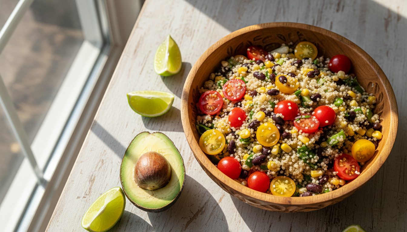 mexican quinoa salad for lunch