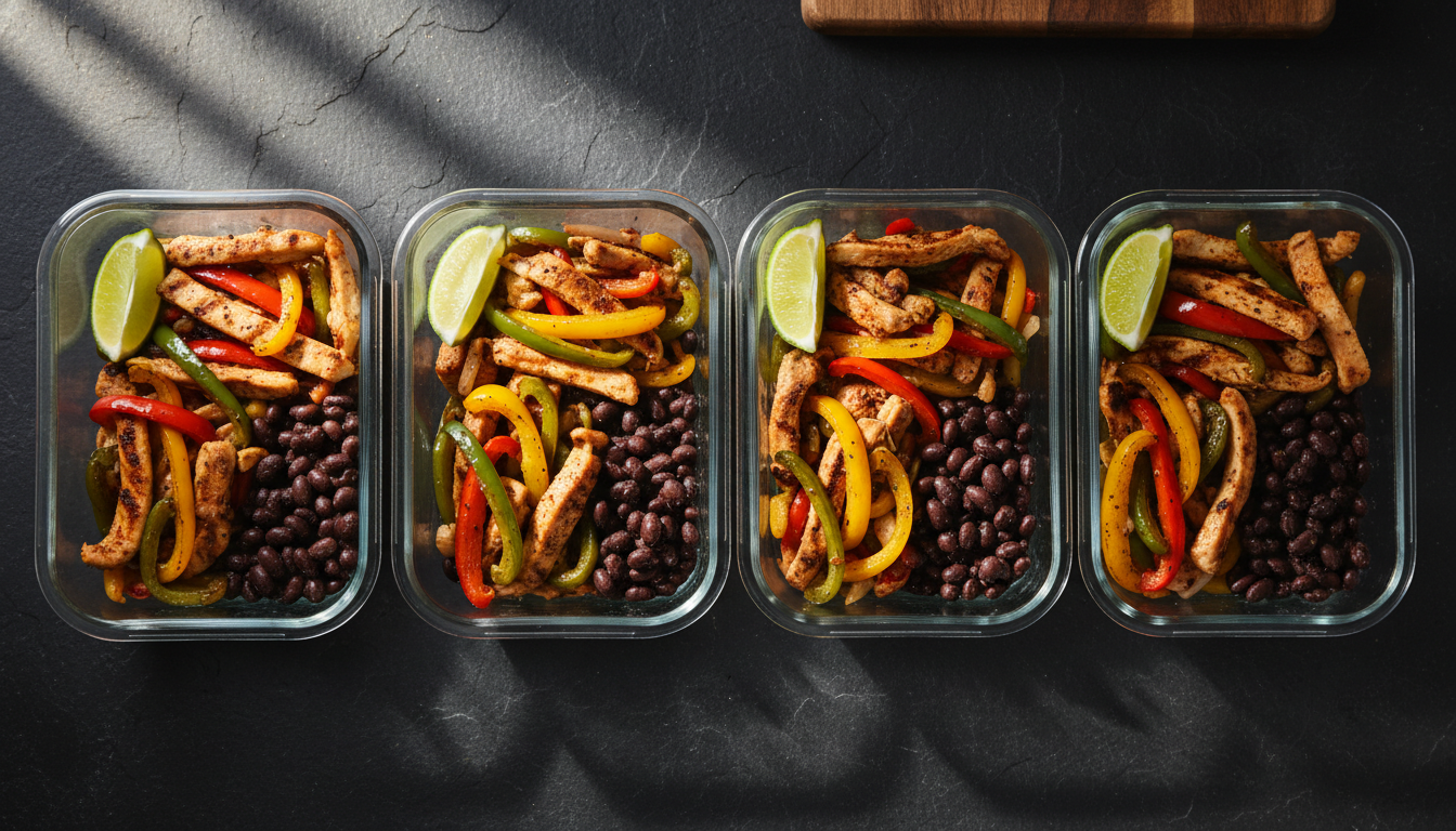 Healthy Mexican Chicken Fajita Meal Prep for Busy Weeks