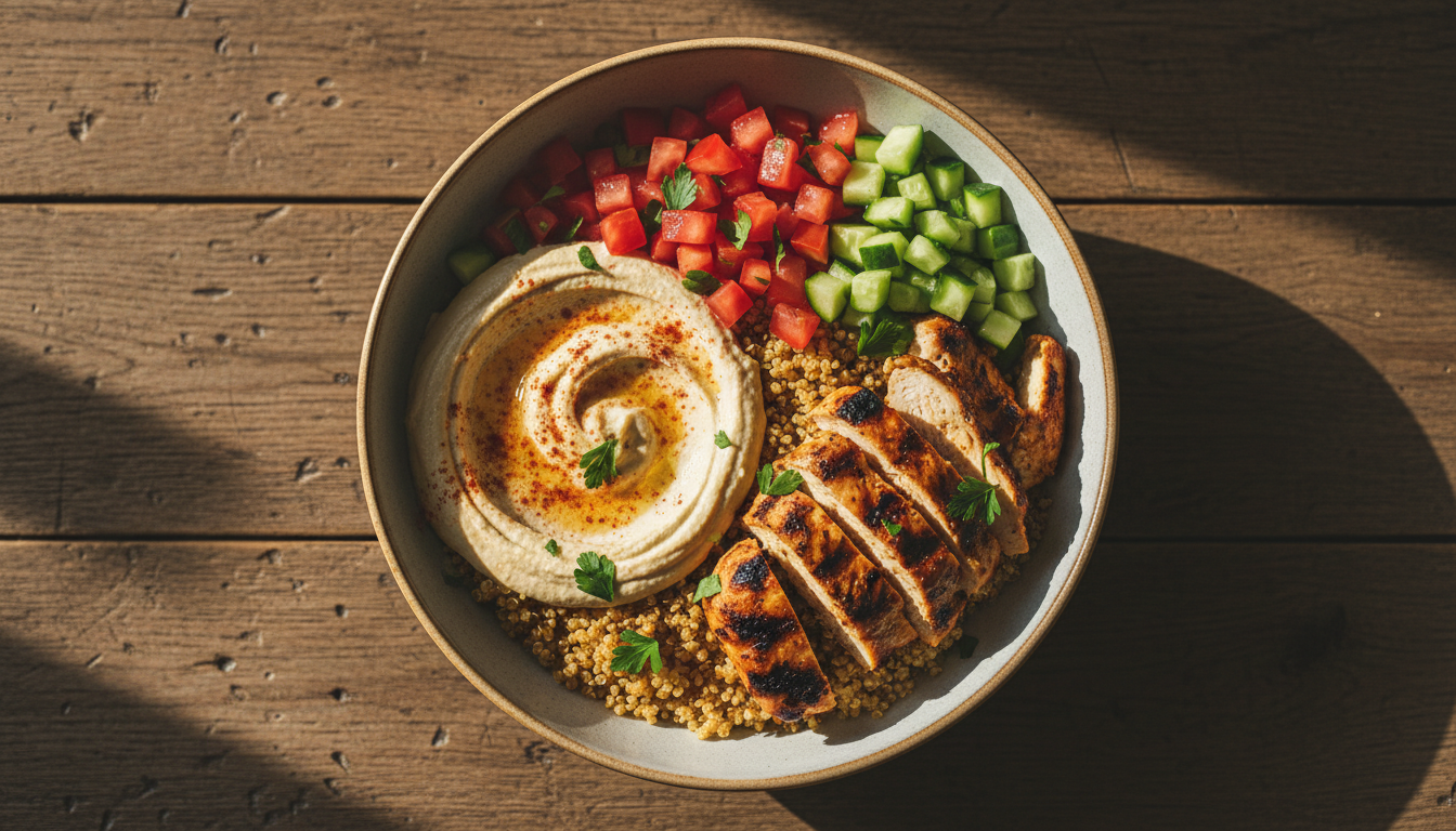 mediterranean halal lunch bowls