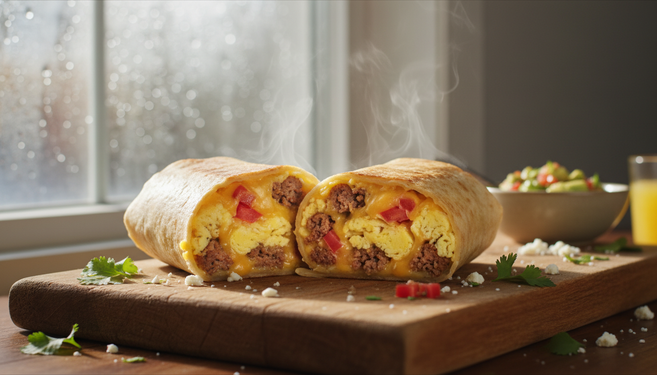 Freezer Friendly Halal Breakfast Burritos (Easy Recipe)