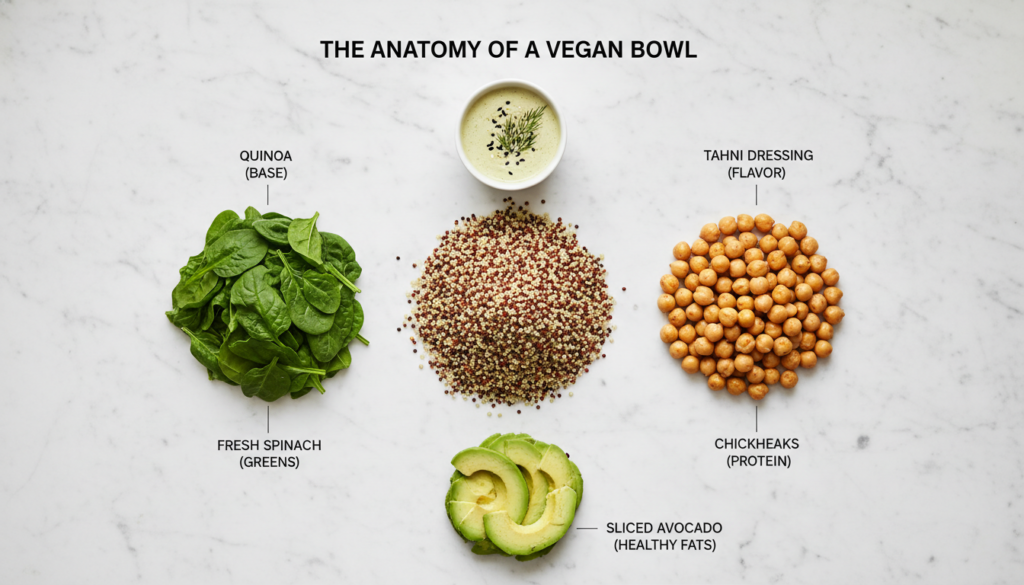Quick Healthy Vegan Dinner Bowl: 15-Minute Recipes 3 image 385