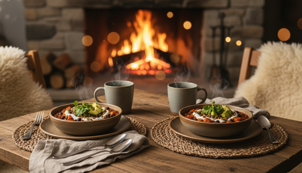 Our Healthy Sweet Potato Vegan Chili Quick & Easy Recipe 7 image 406