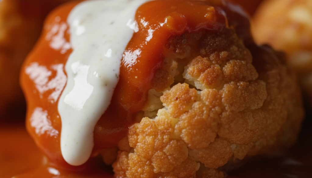 Buffalo Cauliflower Wings Wrap: Healthy Vegan Recipe 5 image 414