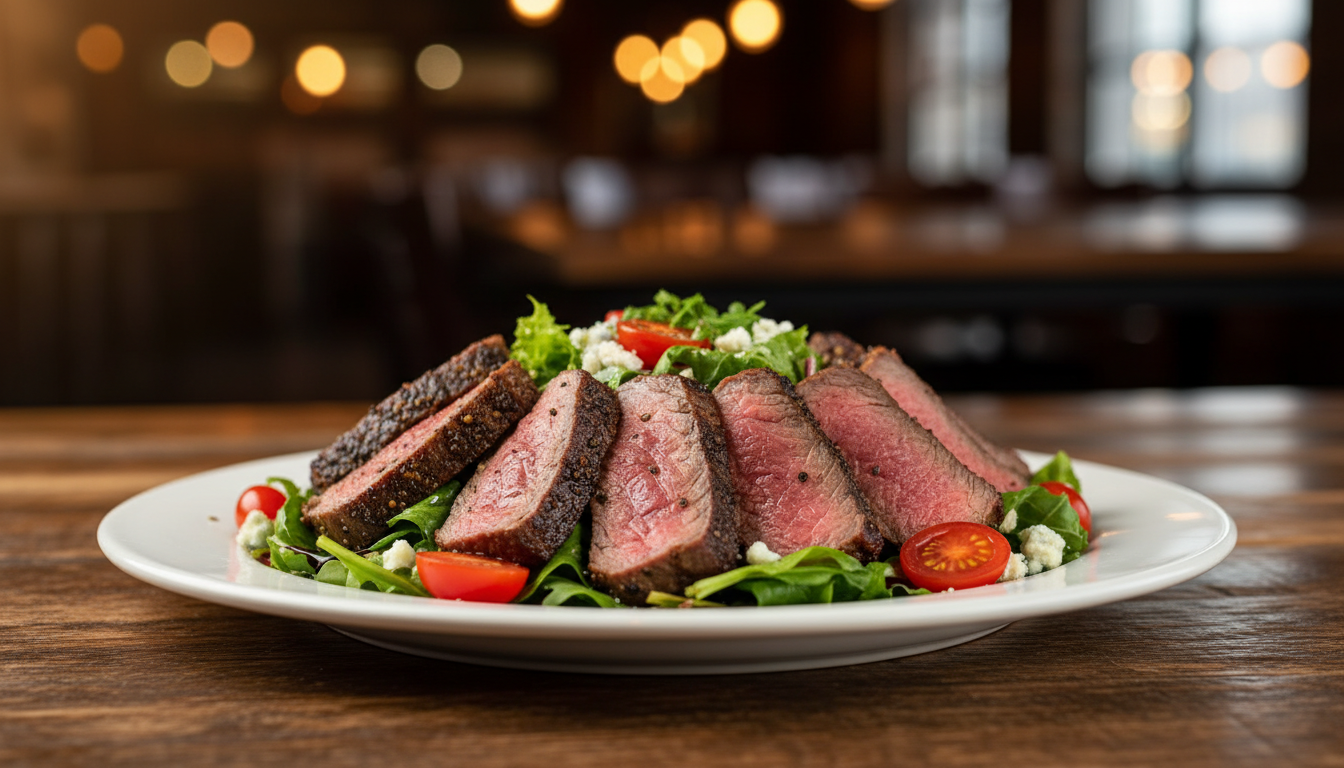 The Best Black and Blue Steak Salad Healthy Recipe